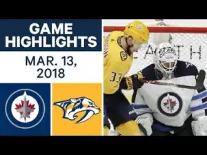 Video: NHL Game Highlights - Jets vs Predators March 13th 2018 HD